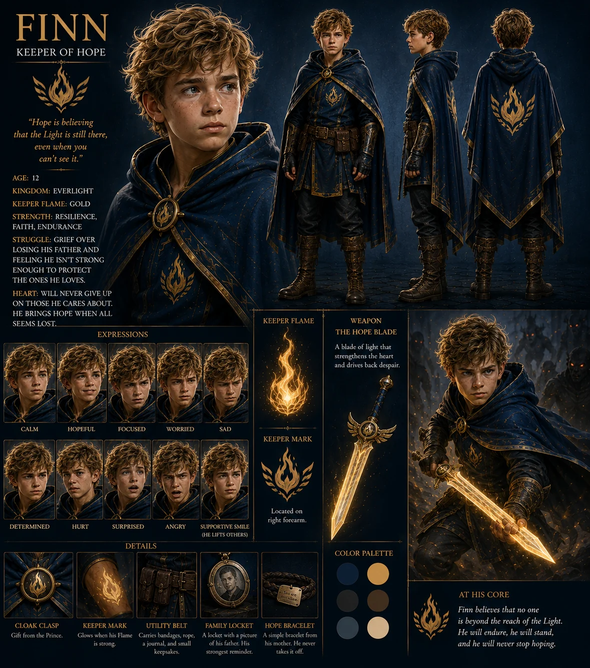 Finn character sheet